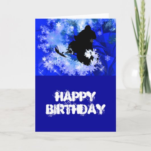 Schneemobil in der Lawine Karte (Vorderseite)