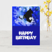 Schneemobil in der Lawine Karte (Gelbe Blume)