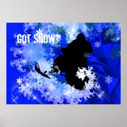 Schneemobil in der Lawine Poster (Vorne)