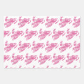 Schneemobil in rosa Camouflage Geschenkpapier Set (Vorderseite 2)