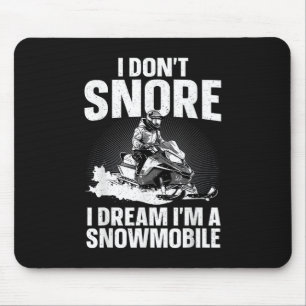Schneemobil Kunst für Männer Frauen Schneemobilfah Mousepad