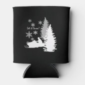 Schneemobil lassen Sie es schwarz Dosenkühler (Vorderseite)