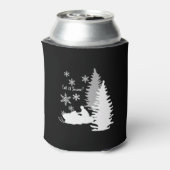 Schneemobil lassen Sie es schwarz Dosenkühler (Kanne Rückseite)