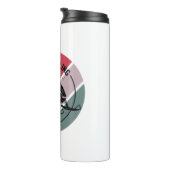 Schneemobil Lover mit farbigen Logos Thermosbecher (Nach rechts gedreht)