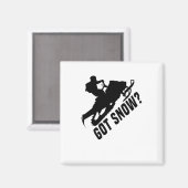 Schneemobil Magnet (Vorderseite/Rückseite)