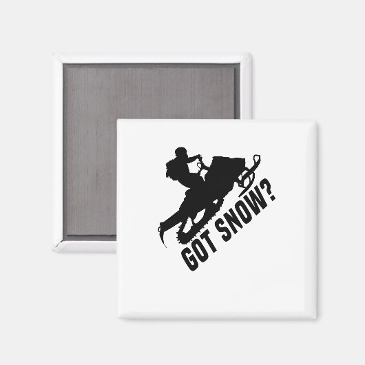 Schneemobil Magnet (Vorderseite/Rückseite)