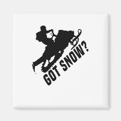 Schneemobil Magnet (Vorne)