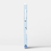 Schneemobil-Muster, Winter Hintergrund, Winter  Case-Mate iPhone Hülle (Rückseite / Links)