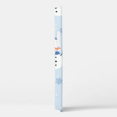 Schneemobil-Muster, Winter Hintergrund, Winter  Case-Mate iPhone Hülle (Rückseite / Rechts)