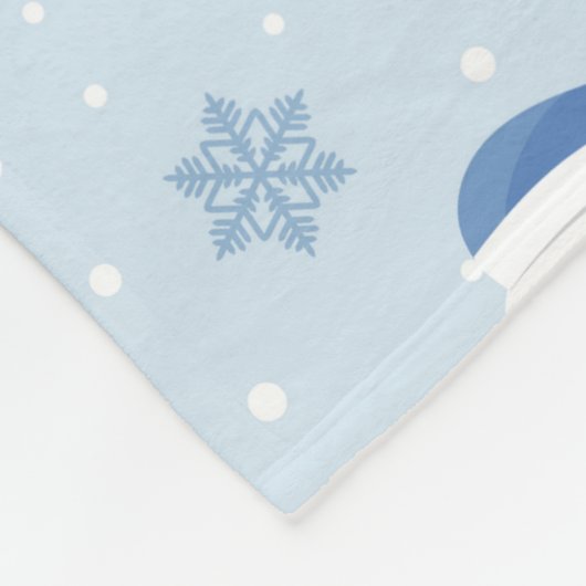 Schneemobil-Muster, Winter Hintergrund, Winter  Fleecedecke (Ecke)