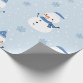 Schneemobil-Muster, Winter Hintergrund, Winter  Geschenkpapier (Ecke)