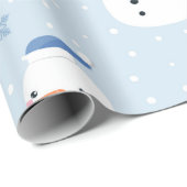 Schneemobil-Muster, Winter Hintergrund, Winter  Geschenkpapier (Rolleneckpunkt)