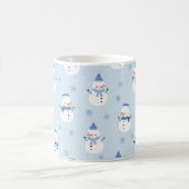 Schneemobil-Muster, Winter Hintergrund, Winter Kaffeetasse (Mittel)