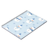 Schneemobil-Muster, Winter Hintergrund, Winter Notizblock (Linke Seite)