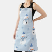 Schneemobil-Muster, Winter Hintergrund, Winter  Schürze (InSitu)