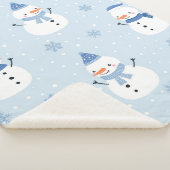 Schneemobil-Muster, Winter Hintergrund, Winter Sherpadecke (3/4)