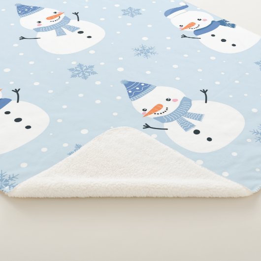 Schneemobil-Muster, Winter Hintergrund, Winter Sherpadecke (3/4)