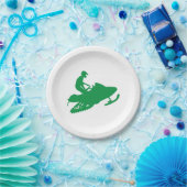 Schneemobil Pappteller (Party)