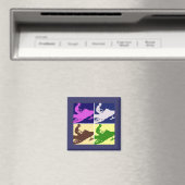 Schneemobil/Pop Art Magnet (In Situ (Geschirrspüler))