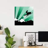 Schneemobil. Poster (Heimbüro)