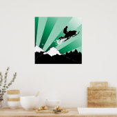 Schneemobil. Poster (Küche)