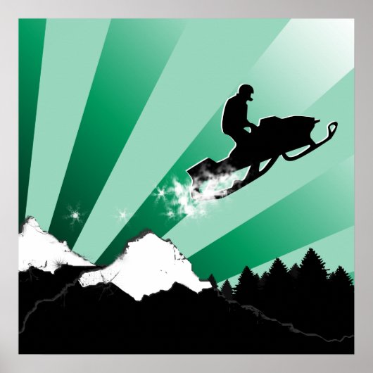 Schneemobil. Poster (Vorne)