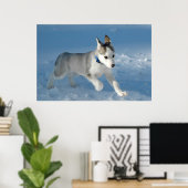 Schneemobil Poster (Heimbüro)