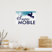 Schneemobil Poster (Küche)