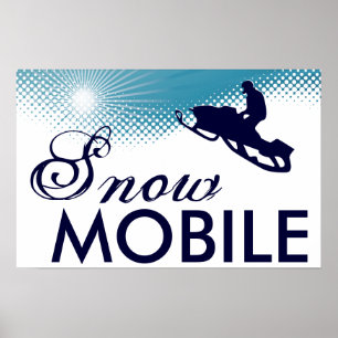 Schneemobil Poster