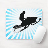 Schneemobil-Powder Mousepad (Mit Mouse)
