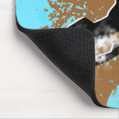 Schneemobil-Powder Mousepad (Ecke)