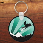 Schneemobil. Pthalo. Kreis. Schlüsselanhänger (Vorderseite)