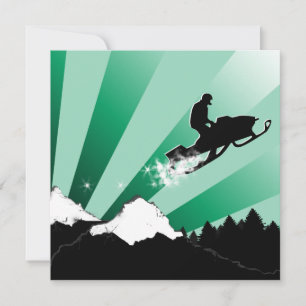 Schneemobil : Pthalo-Powder Einladung