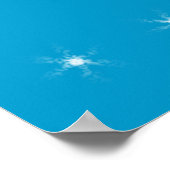 Schneemobil. Pulverschnee. Poster (Ecke)