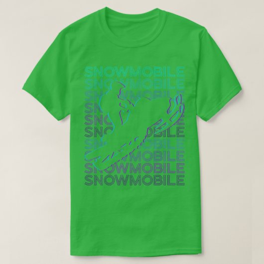 Schneemobil Retro 845 T-Shirt (Design vorne)