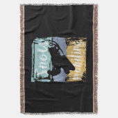 Schneemobil Retro Style Snowmobiling Decke (Vorderseite Vertikal)