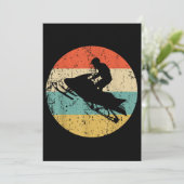 Schneemobil Retro Style Snowmobiling Einladung (Stehend Vorderseite)