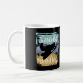 Schneemobil Retro Style Snowmobiling Kaffeetasse (Links)