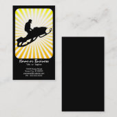 Schneemobil : Retrostrahlen: Visitenkarte (Vorne/Hinten)