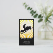 Schneemobil : Retrostrahlen: Visitenkarte (Stehend Vorderseite)