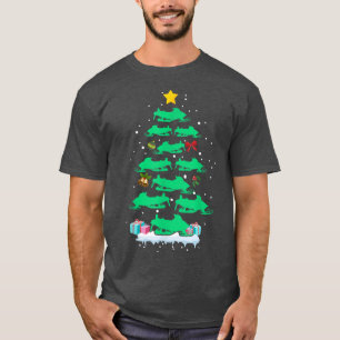 Schneemobil Schlitten Weihnachtsbaum Weihnachten W T-Shirt