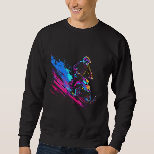 Schneemobil Snowmobil Sweatshirt (Vorderseite)