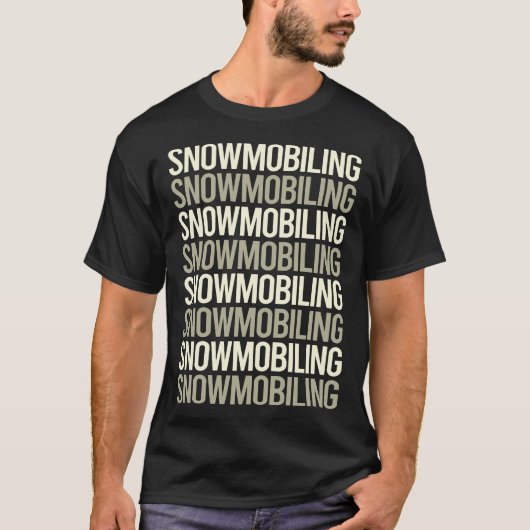 Schneemobil Snowmobil T-Shirt (Vorderseite)