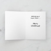 Schneemobil-Spaß, Größe Feiertagskarte (Innenseite)