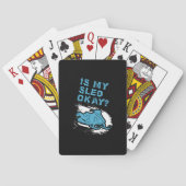 Schneemobil Spielkarten (Rückseite)