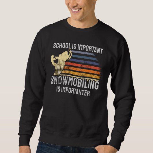 Schneemobil Sweatshirt (Vorderseite)