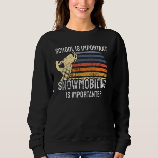 Schneemobil Sweatshirt (Vorderseite)