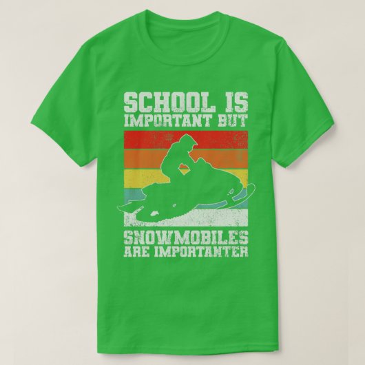 Schneemobil T-Shirt (Design vorne)