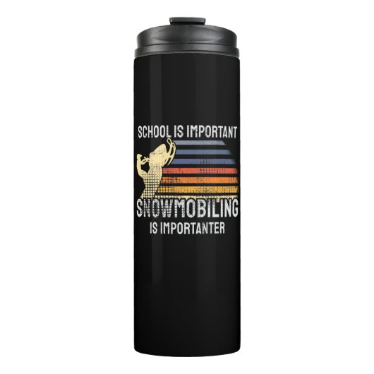 Schneemobil Thermosbecher (Vorderseite)