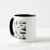 Schneemobil-Vater, Snowmobile Lover Tasse (Vorderseite Links)